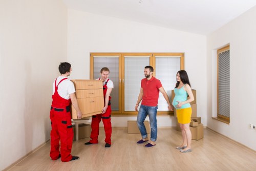 Man with van service assisting with storage in Balham