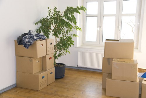 Professional moving team preparing for a commercial move in Balham